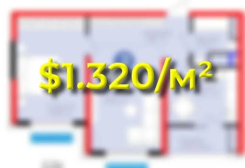 54 м², 2-комн. квартира, 16/16