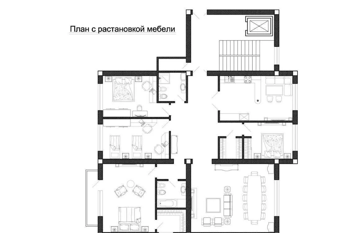 185 m², 4-xonali kvartira, 2/8