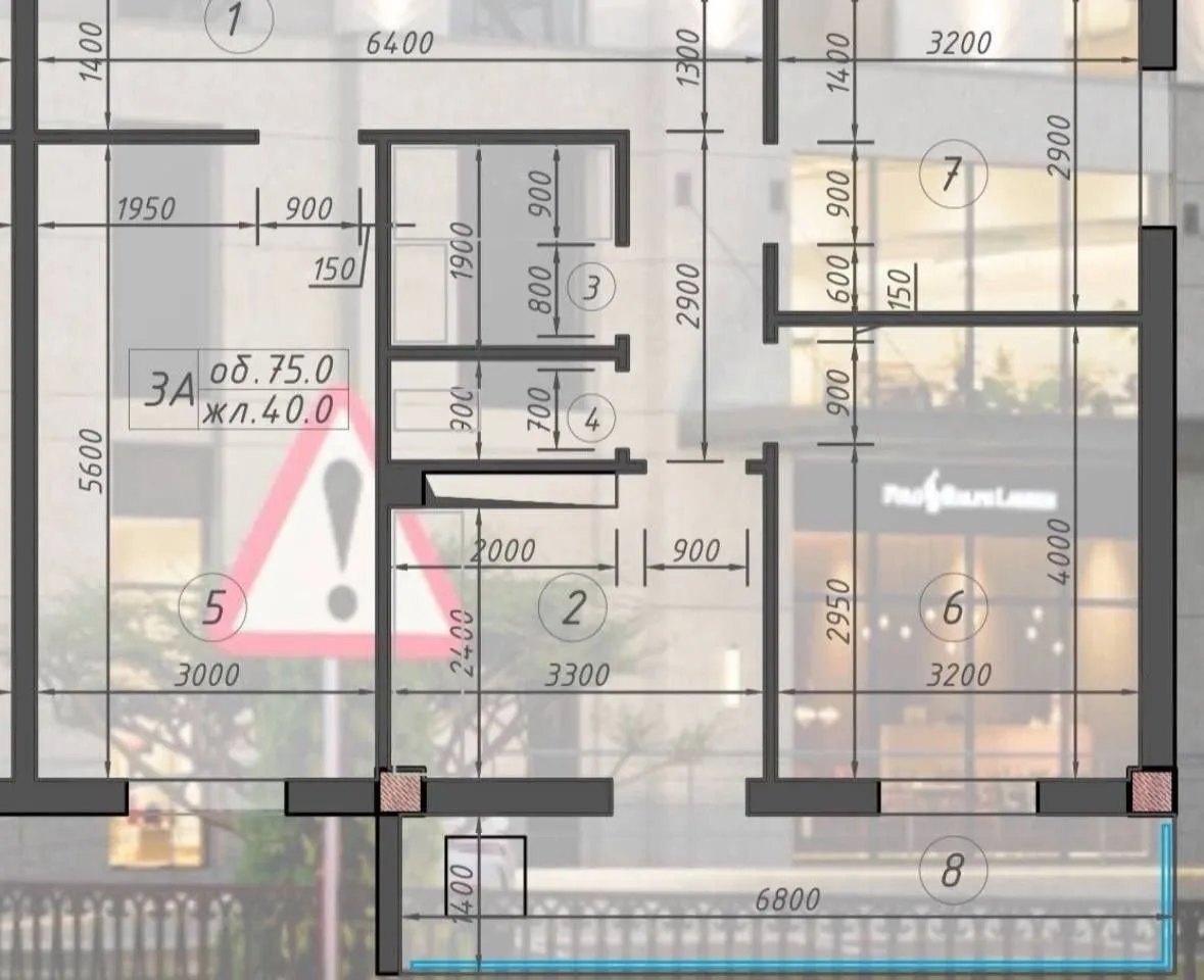 75 м², 3-комн. квартира, 9/11