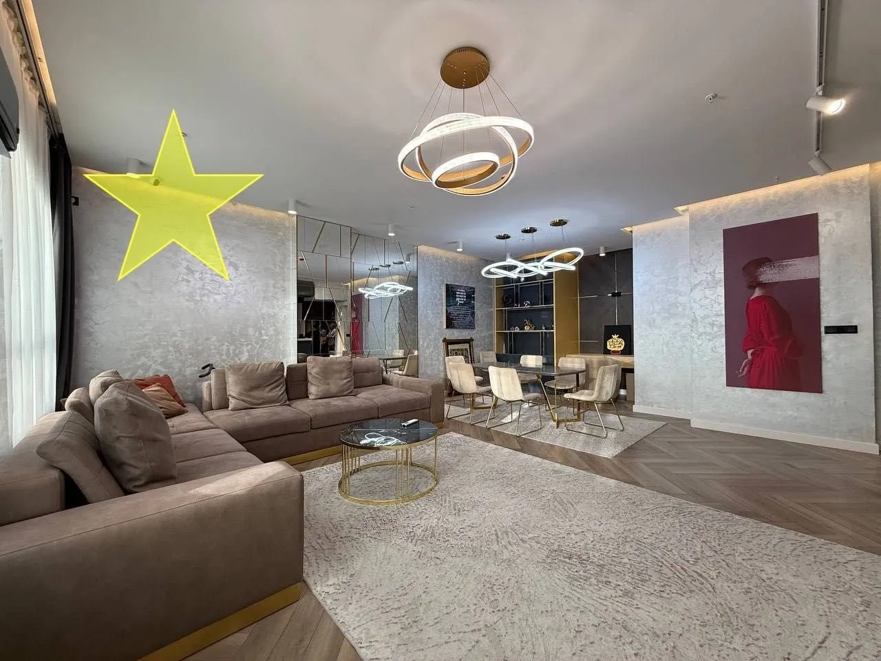 100 m², 2-xonali kvartira, 19/25