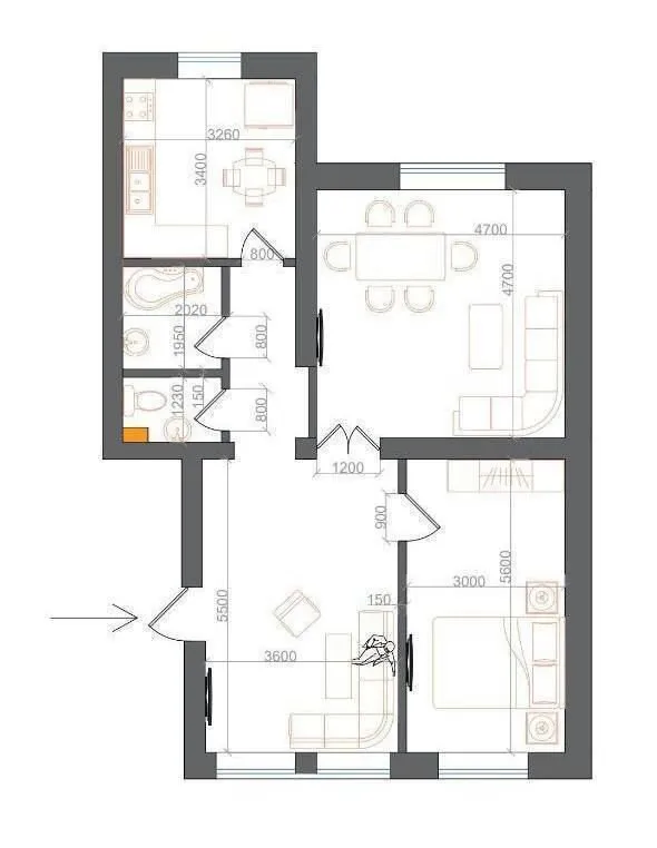 120 m², 4-xonali kvartira, 1/7