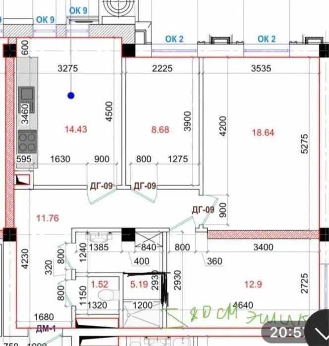 75 м², 3-комн. квартира, 8/10