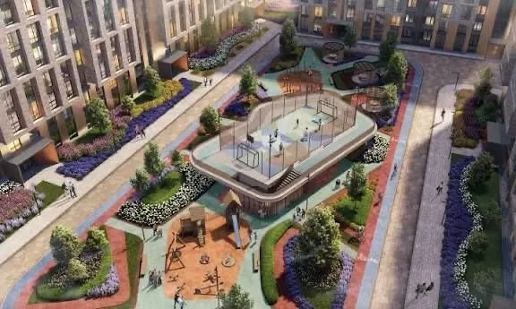 105 м², 4-комн. квартира, 2/12