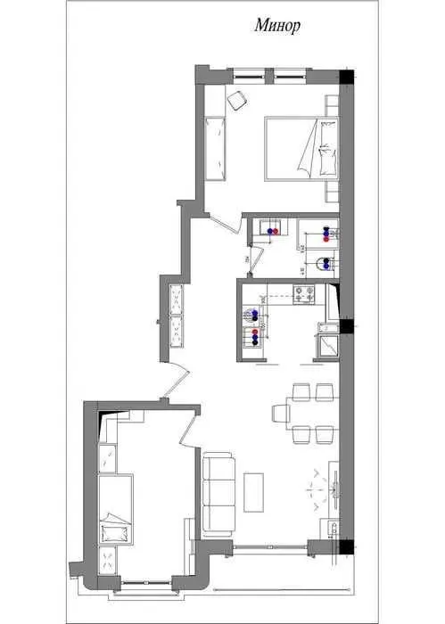 64 м², 3-комн. квартира, 9/10
