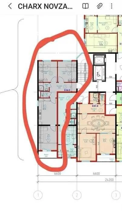 65 м², 3-комн. квартира, 6/12