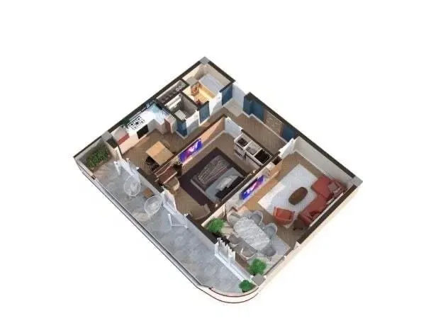 70 м², 2-комн. квартира, 6/16