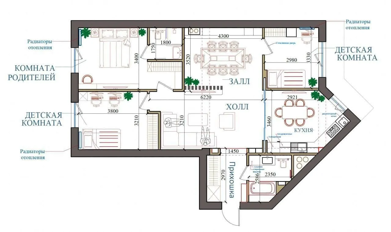 106 м², 4-комн. квартира, 7/10