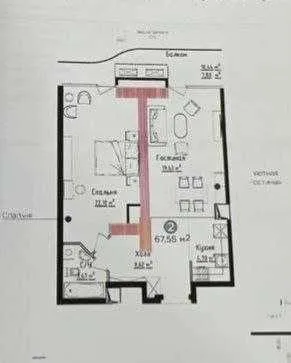 67 м², 2-комн. квартира, 19/27