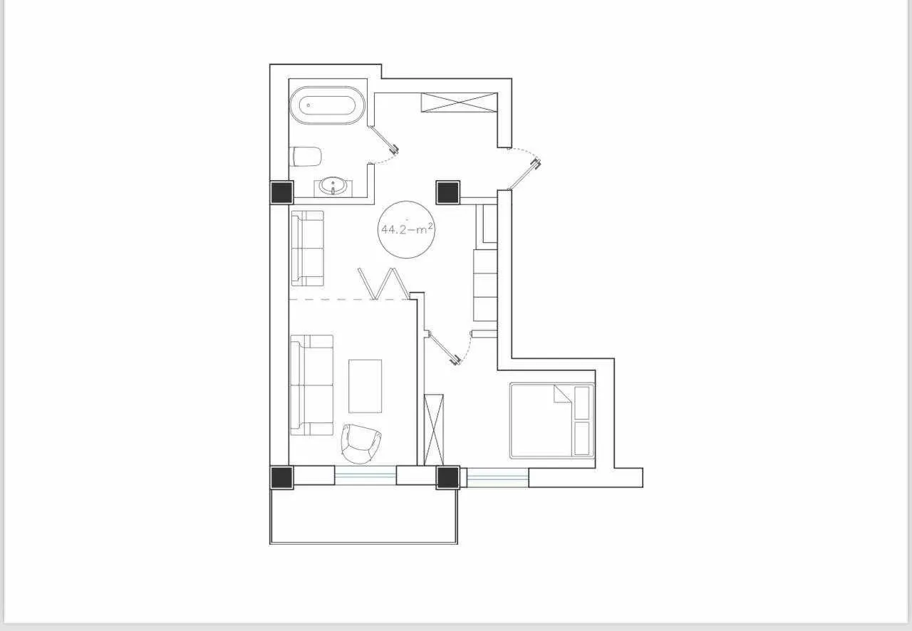 50 м², 2-комн. квартира, 8/14