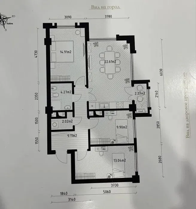 84 м², 4-комн. квартира, 12/16