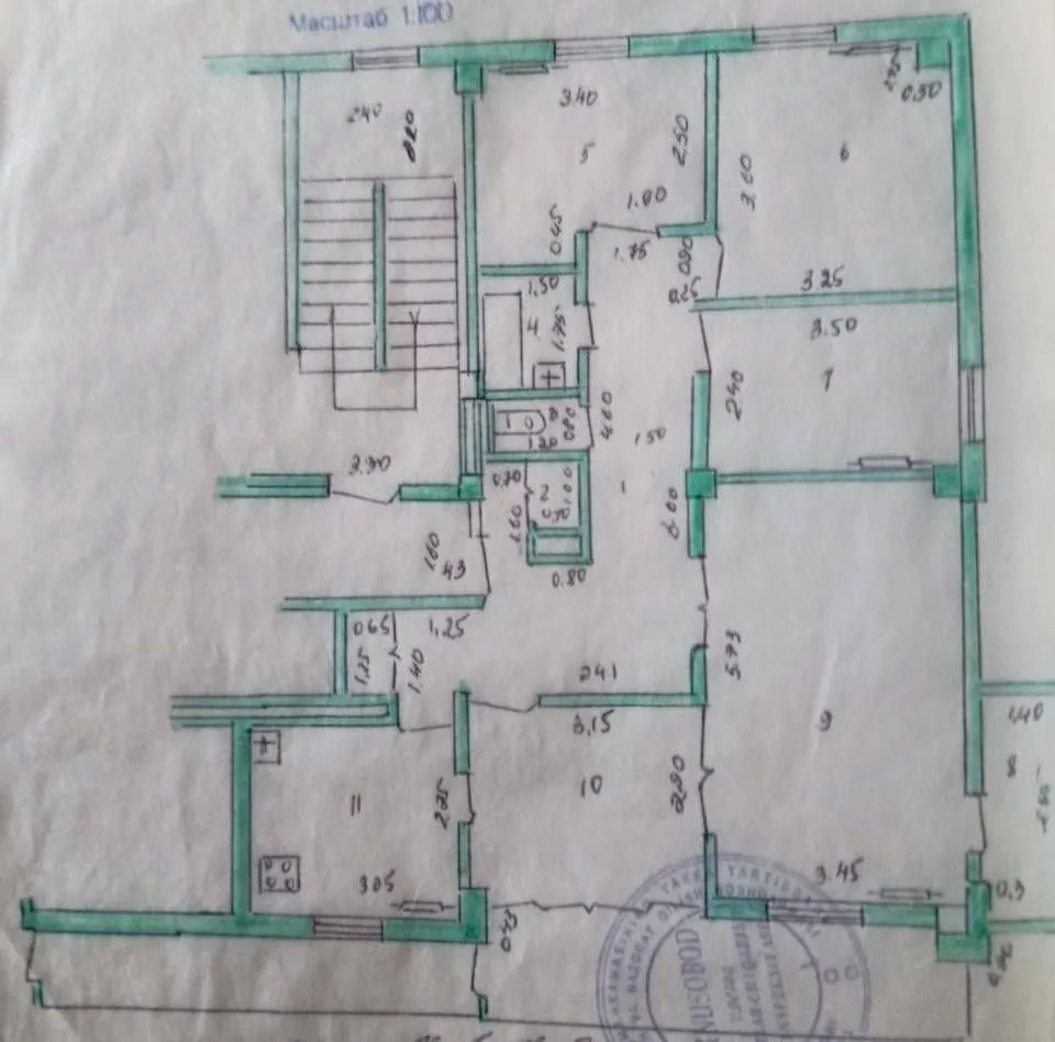 100 м², 4-комн. квартира, 7/9