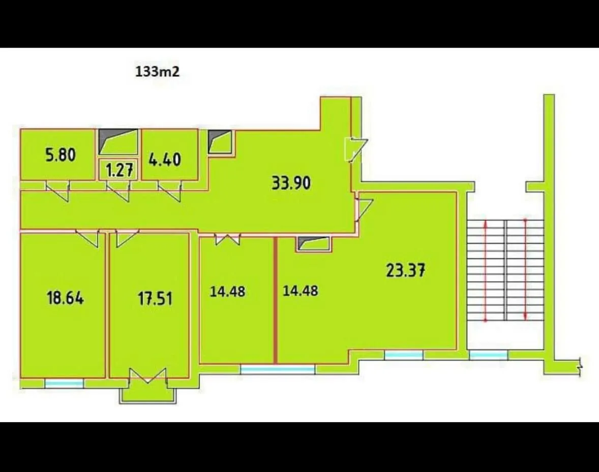 163 м², 4-комн. квартира, 4/9