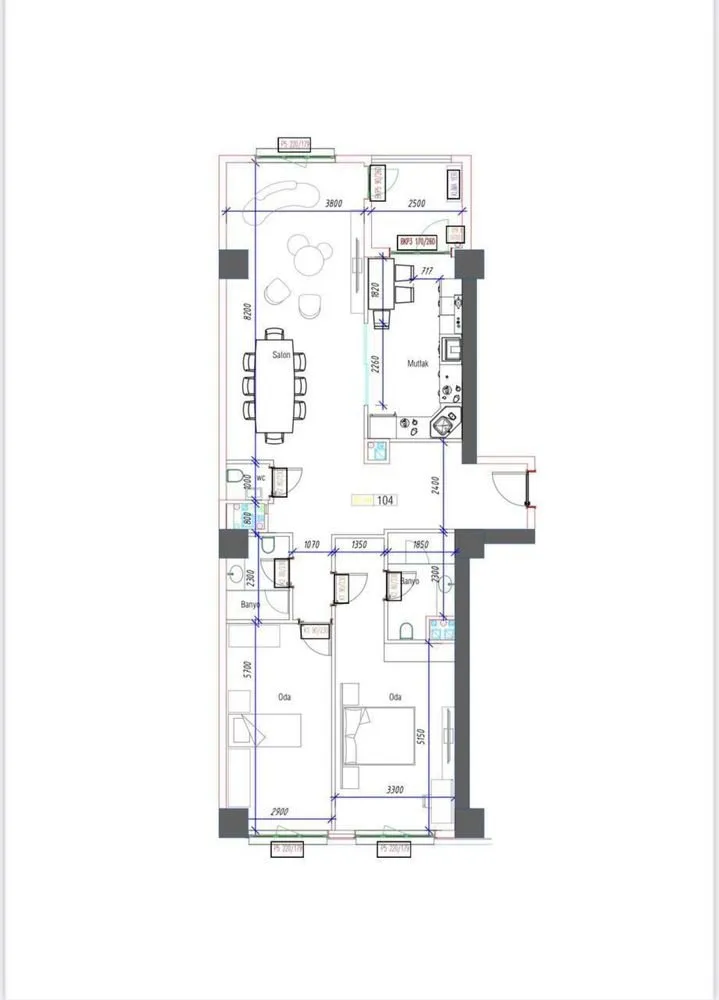 120 м², 4-комн. квартира, 20/25