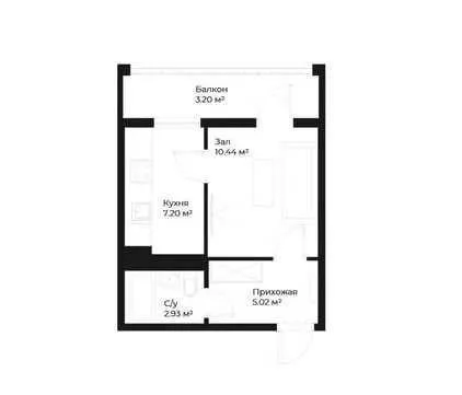 28 m², 1-xonali kvartira, 9/12