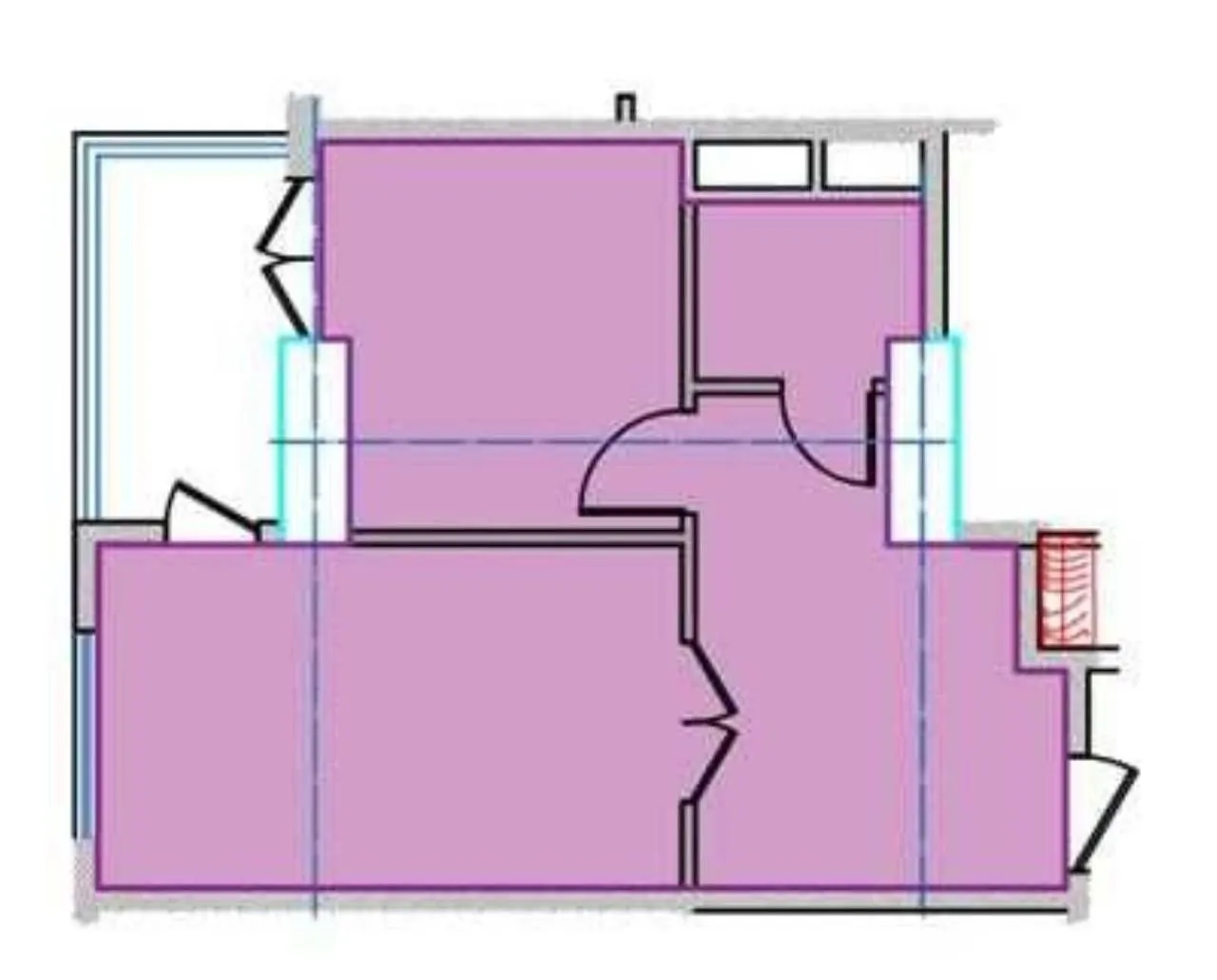 42 м², 1-комн. квартира, 2/16