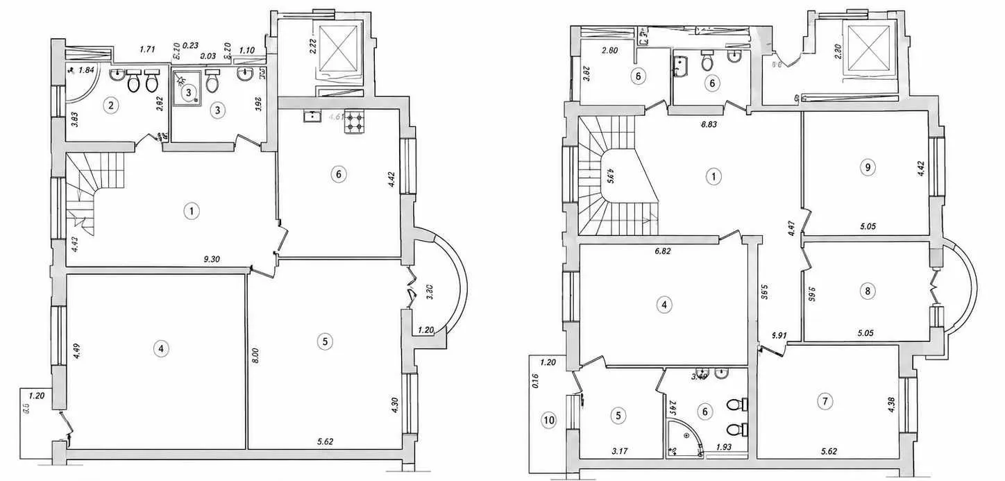 355 м², многокомнатная квартира, 6/7