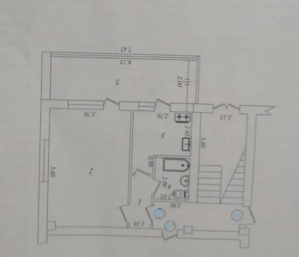 42 м², 2-комн. квартира, 3/4