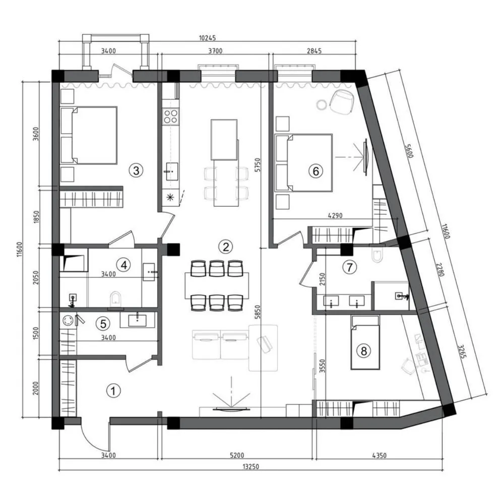 136 м², 3-комн. квартира, 4/10