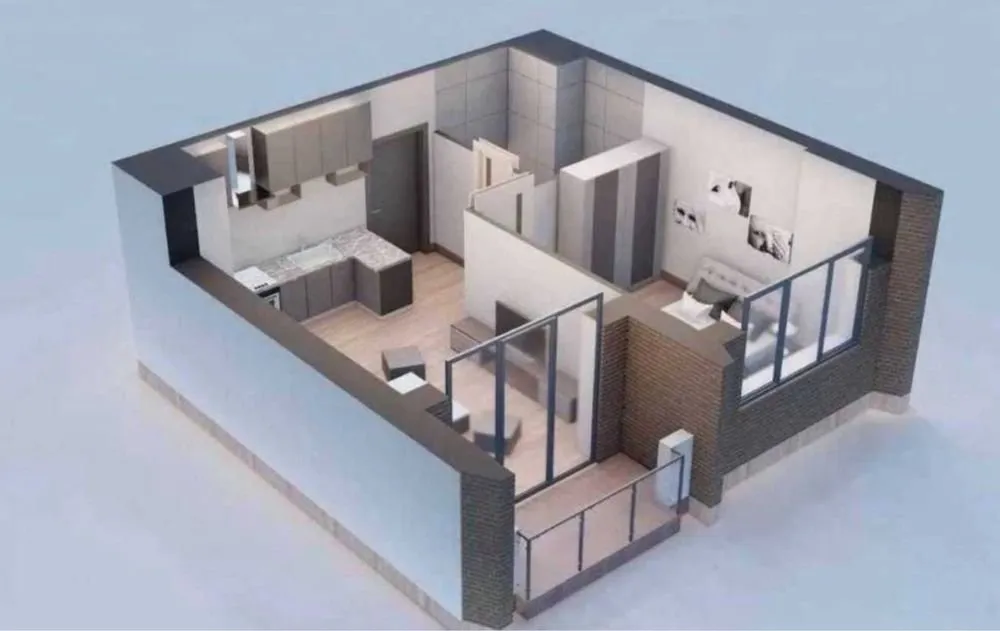 43 м², 2-комн. квартира, 11/16