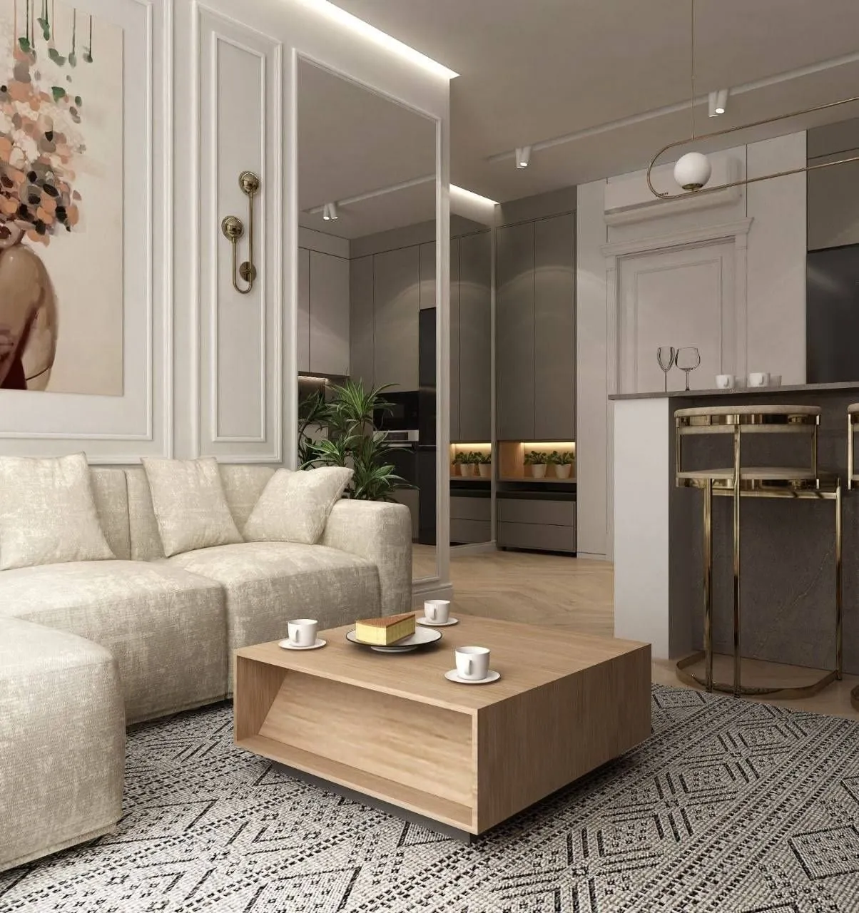 45 м², 2-комн. квартира, 5/6