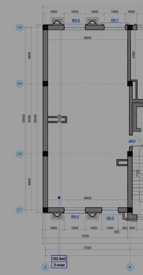 100 m², 4-xonali kvartira, 5/9