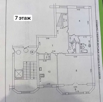 273 m², ko'p xonali kvartira, 7/8-2