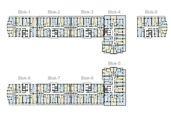 55 m², 2-xonali kvartira, 5/16-1