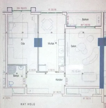 65 м², 2-комн. квартира, 15/21-0