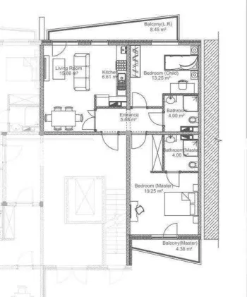 71 m², 3-xonali kvartira, 6/9-1