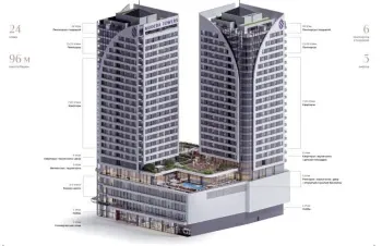 76 м², 4-комн. квартира, 21/24-1