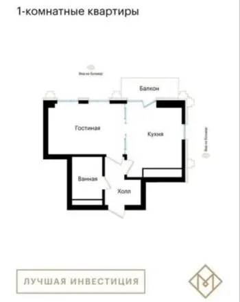 40 m², 1-xonali kvartira, 10/11-0