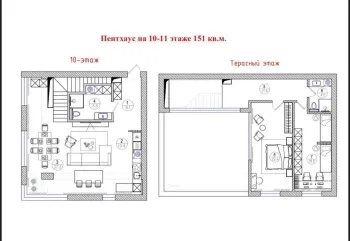 151 м², 4-комн. квартира, 10/10-0