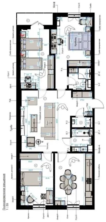 124 м², 4-комн. квартира, 7/9-3