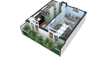 42 m², 1-xonali kvartira, 12/16-3