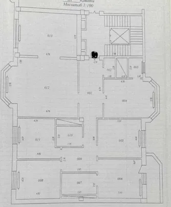 250 м², многокомнатная квартира, 3/7-1