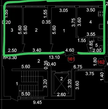 68 м², 3-комн. квартира, 1/12-1