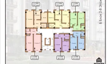 77 м², 2-комн. квартира, 7/8-3