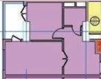 55 м², 2-комн. квартира, 2/16-3