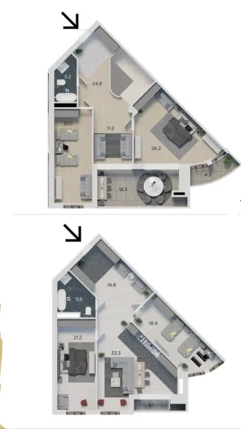 221 м², 5-комн. квартира, 9/10-2