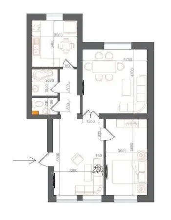 122 m², 4-xonali kvartira, 1/8-1