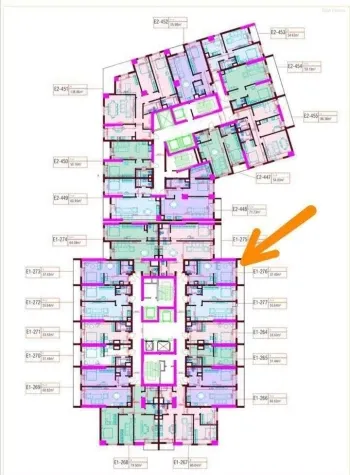 38 м², 1-комн. квартира, 11/16-1