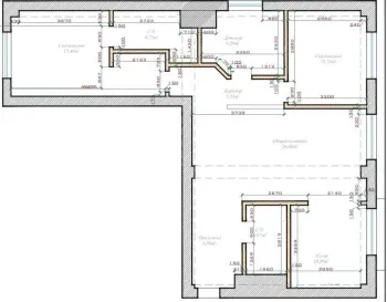 100 м², 3-комн. квартира, 7/9-3