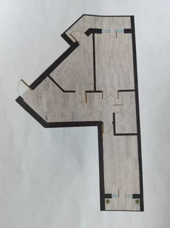 74 m², 2-xonali kvartira, 9/11-3