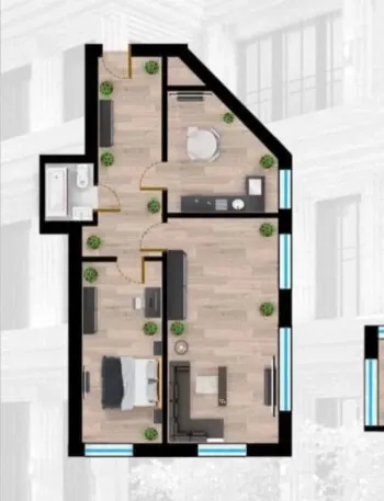 67 м², 3-комн. квартира, 7/9-1