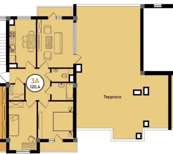 150 m², 3-xonali kvartira, 10/14-2