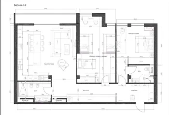125 м², 4-комн. квартира, 10/10-1
