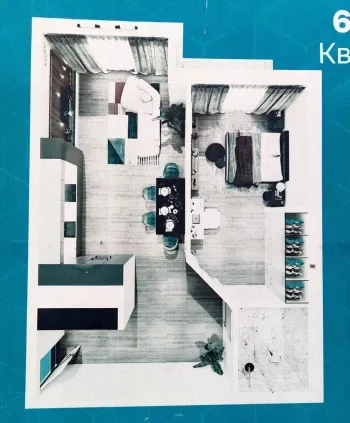 52 м², 2-комн. квартира, 8/10-2