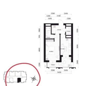 51 м², 1-комн. квартира, 13/16-0