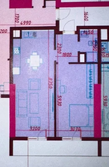 62 m², 2-xonali kvartira, 4/20-1