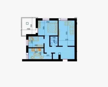 67 м², 3-комн. квартира, 3/7-0